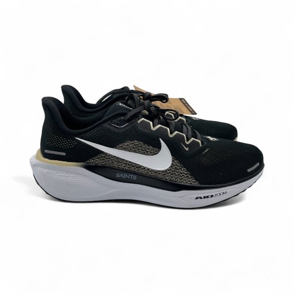 Nike Air Zoom Pegasus 41 NFL New Orleans Saints FZ5095-001 Men's Size 10 - Picture 1 of 7